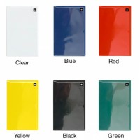 FixtureDisplays® Solid red Magnetic Closure Pocket - Plain-Back - 8 ½
